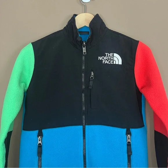 {The North Face} Unisex Denali Fleece Polartec Jacket Colorblock - Youth Large - Picture 3 of 12